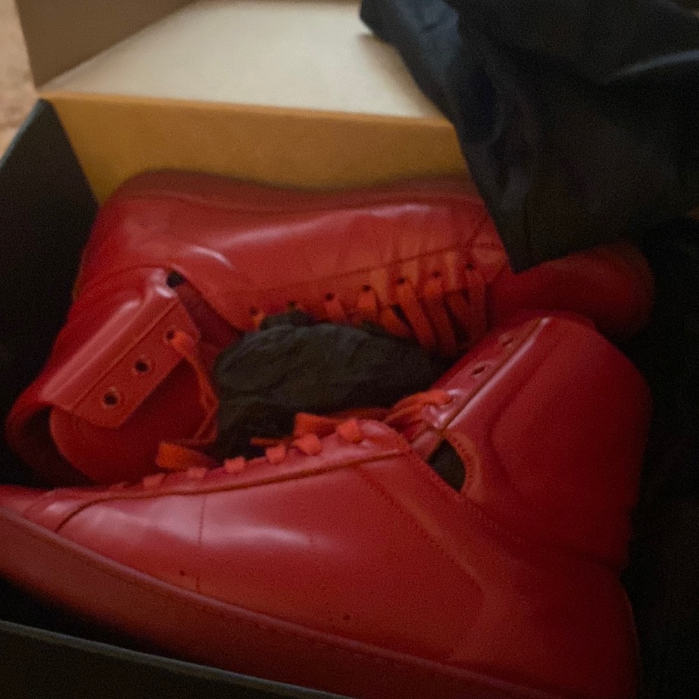 Saint Laurent red sneakers